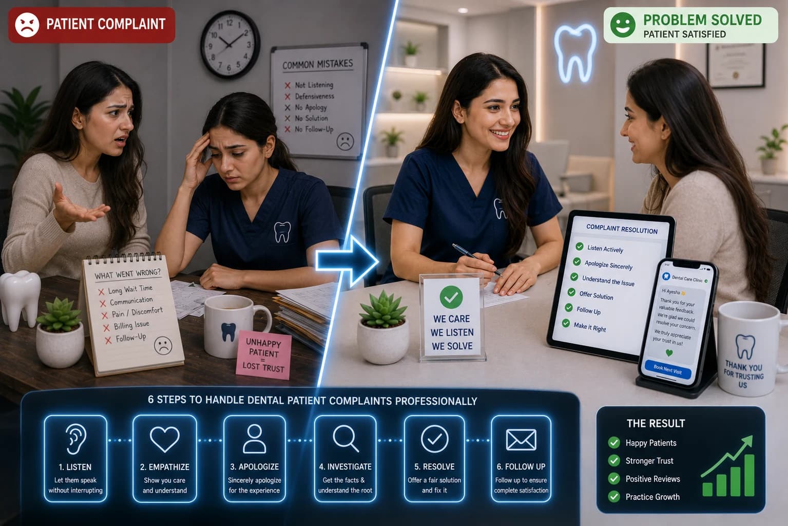 How to Handle Dental Patient Complaints Professionally (2026 Playbook)