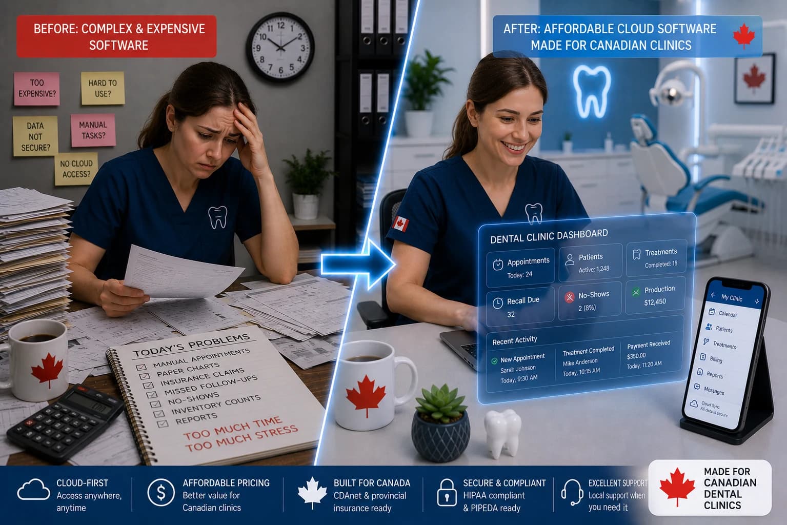 Dental Software for Canadian Clinics: The Affordable Cloud Option (2026)